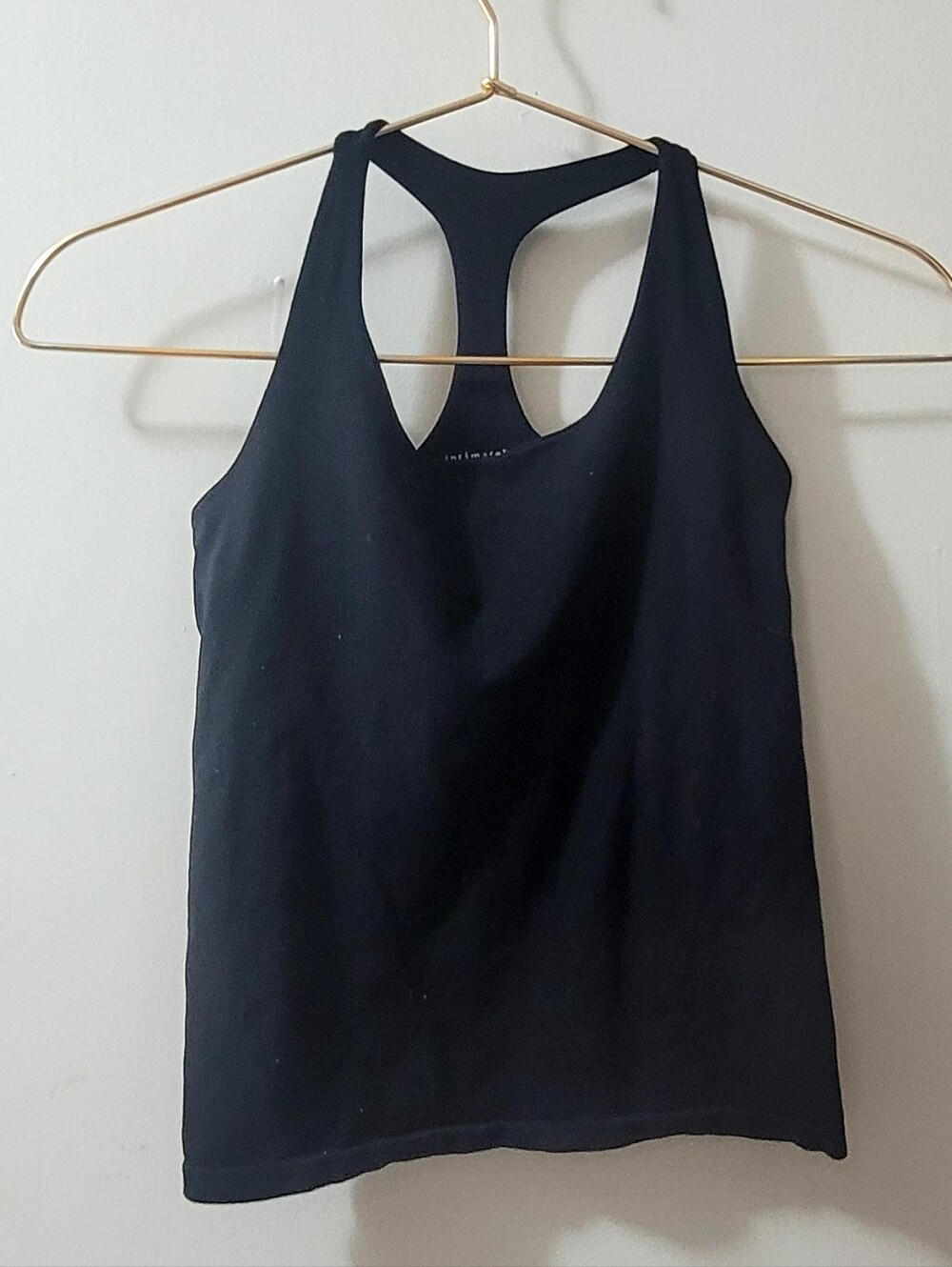 Intimately Free People Black Racer Back Crop Tank Sz Xs/S